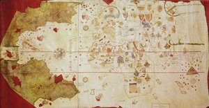 Mappa Mundi, 1502 (gouache and pen und ink on paper)